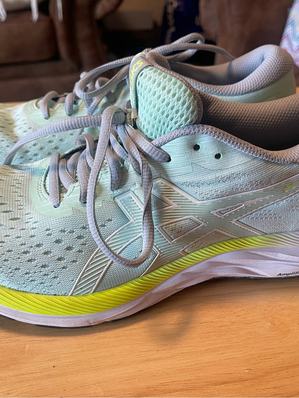 Asics Gel-Excite 7 1012A562 Running Shoes Mint Green Sneakers Racing Size 9